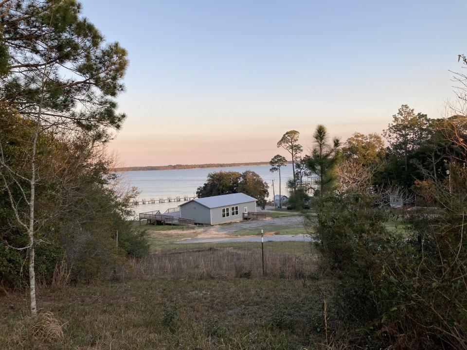 Camping on the border of Alamaba and Florida