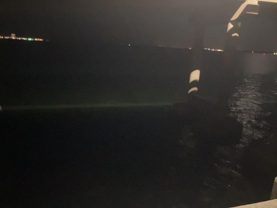 Light band viewed from the fishing bridge